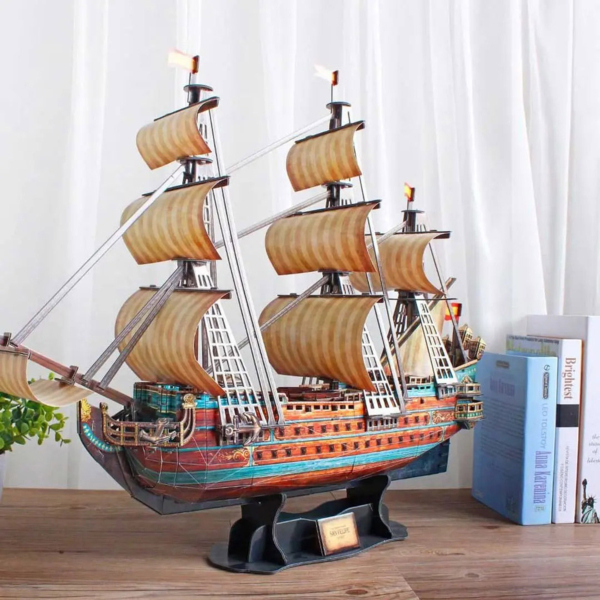 3D Пазл CubicFun Испанская армада Сан Фелипе, 248 элементов (T4017h) - Pampik - 2