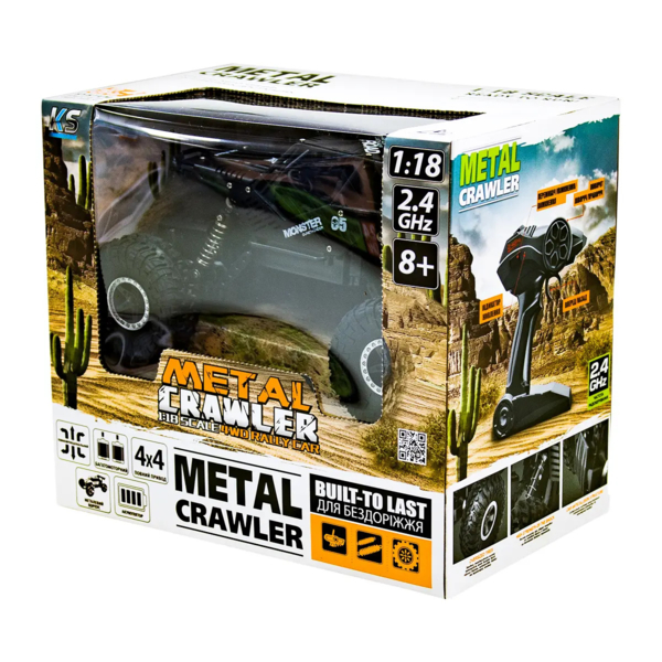 Автомобиль на радиоуправлении Sulong Toys Off-Road Crawler Tiger, 1:18, матовый черный (SL-111RHMBl) - Pampik - 10