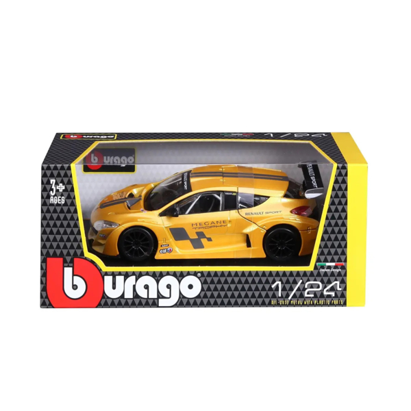 Автомодель Bburago Renault Megane Trophy 1:24, жовтий металік (18-22115) - Pampik - 5