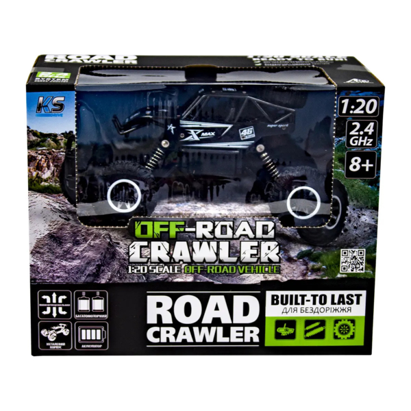 Машинка на радіоуправлінні Sulong Toys Off-Road Crawler Rock Sport, чорний (SL-110AB) - Pampik - 10