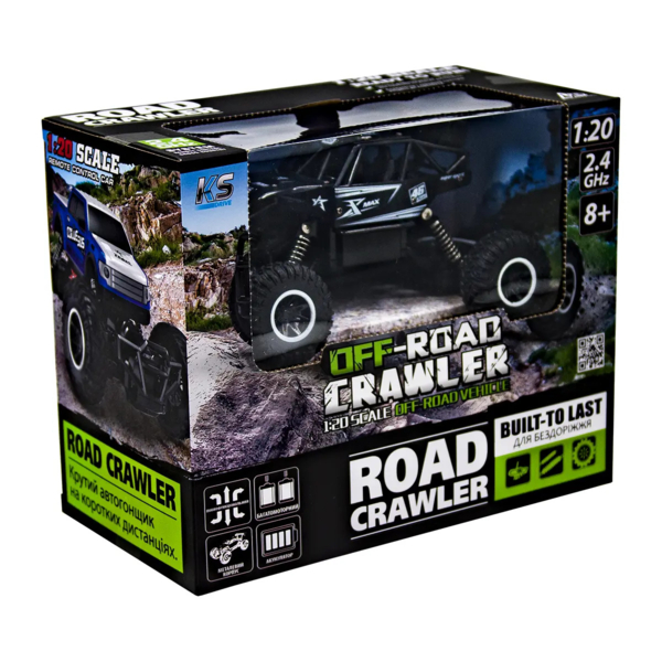 Машинка на радіоуправлінні Sulong Toys Off-Road Crawler Rock Sport, чорний (SL-110AB) - Pampik - 11