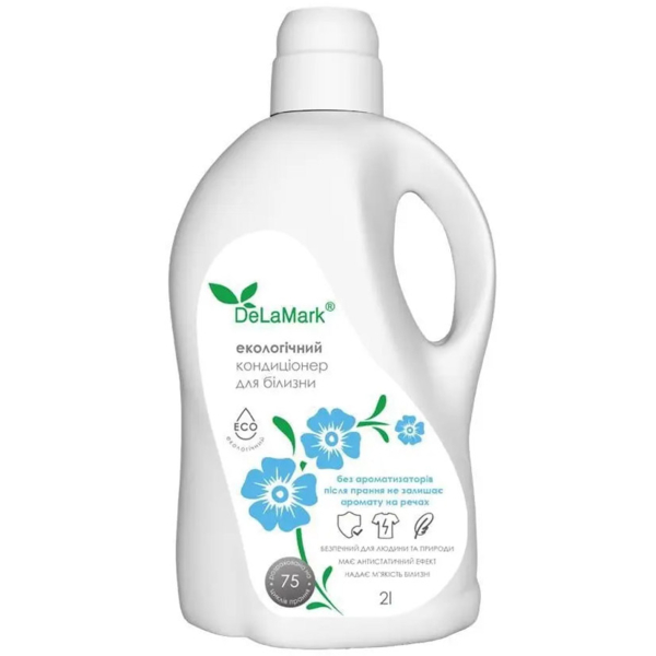 Кондиционер-ополаскиватель DeLaMark без ароматизаторов, 2 л - Pampik