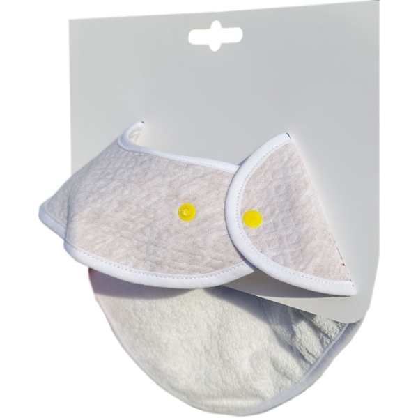 Непромокальний слинявчик-бандана Еко Пупс Jersey Abso, меланж, 25х20 см (WBBJA015) - Pampik - 2