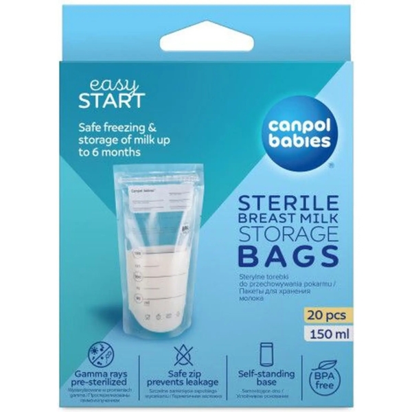 Пакеты для хранения грудного молока Canpol babies, 20 шт. (70/001) - Pampik - 2