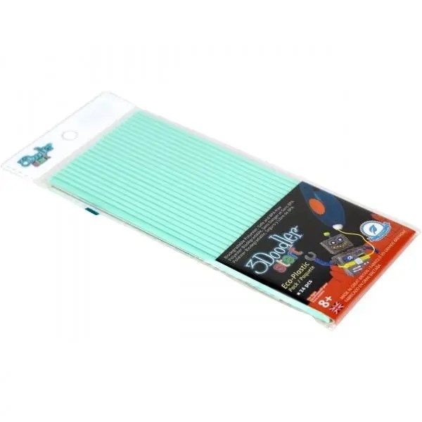 Набір стержнів для 3D-ручки 3Doodler Start, 24 шт., бірюзовий (3DS-ECO02-MINT-24) - Pampik