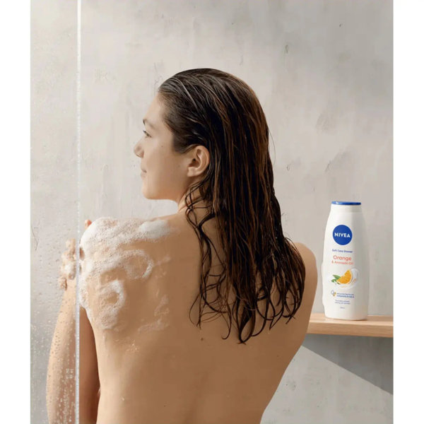 Гель-догляд для душу Nivea Крем та Апельсин з маслом авокадо, 750 мл - Pampik - 6