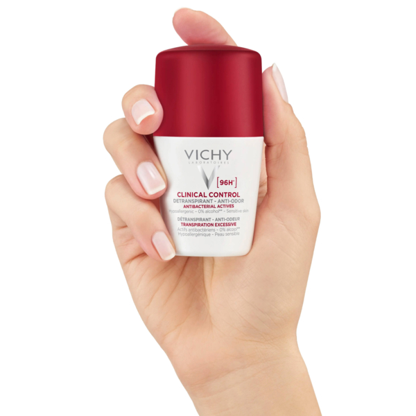 Кульковий антиперспірант Vichy Deo Clinical Control 96 годин захисту, проти надмірного потовиділення та запаху, 50 мл (MB468300) - Pampik - 5