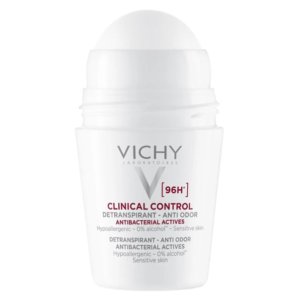Кульковий антиперспірант Vichy Deo Clinical Control 96 годин захисту, проти надмірного потовиділення та запаху, 50 мл (MB468300) - Pampik - 2