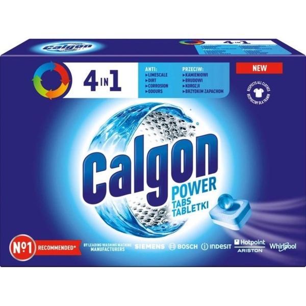 Средство для смягчения воды и предотвращения накипи Calgon Powerball 4в1 в таблетках, 30 шт. - Pampik