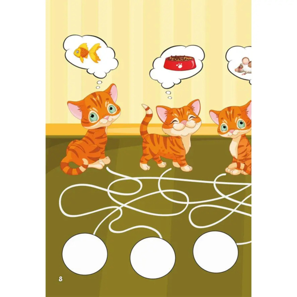 Перші розвивальні наліпки. Котики, 44 шт - Pampik - 4