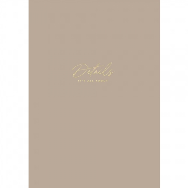 Зошит для записів MonAmi, А4, у клітинку, 80 арк., бежевий (A4-IC-080-776K) - Pampik