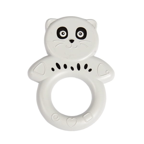 Іграшка-брязкальце Lindo Котик, сірий (1612 сір) - Pampik