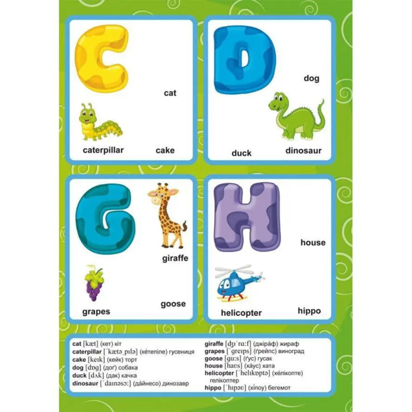 Перші розвивальні наліпки. English ABC, 65 шт - Pampik - 4