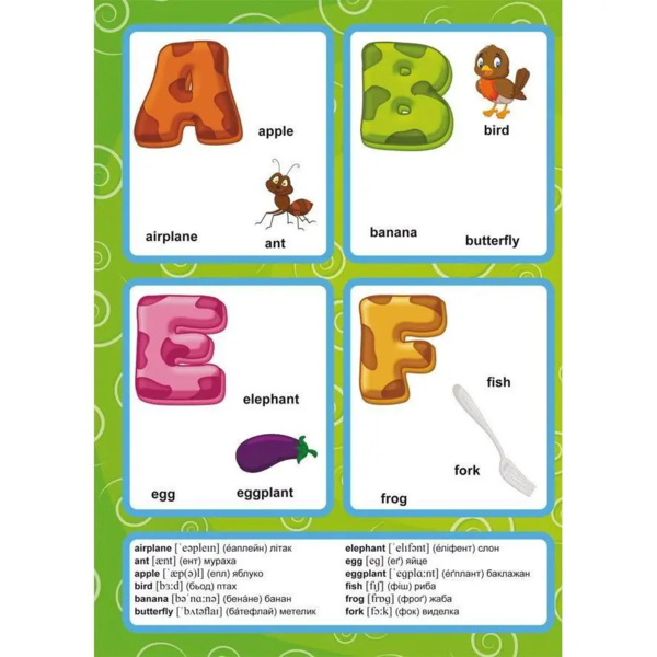 Перші розвивальні наліпки. English ABC, 65 шт - Pampik - 3