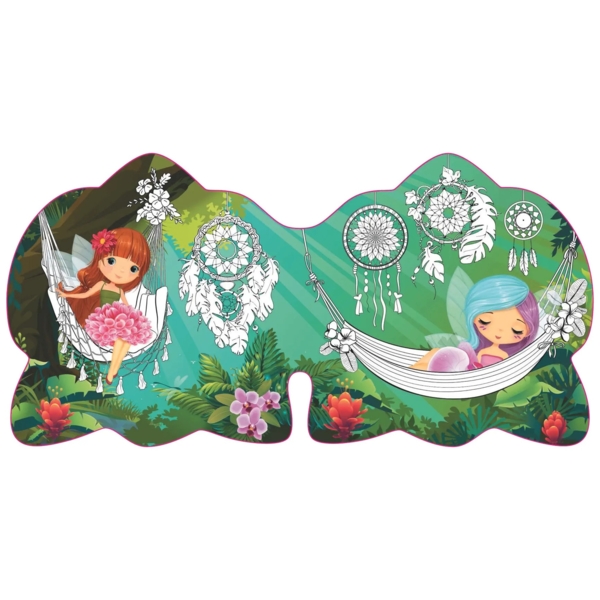 Розмальовка з наліпками Квіткові феї. Орхідея. 60 наліпок (F00026966) - Pampik - 2