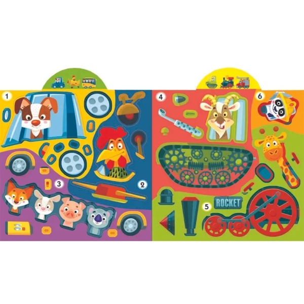 Грайка-розвивайка. Техніка. 63 великі наліпки (F00024346) - Pampik - 4