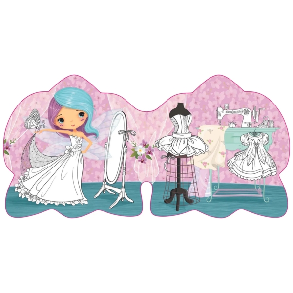 Розмальовка з наліпками Квіткові феї. Орхідея. 60 наліпок (F00026966) - Pampik - 3