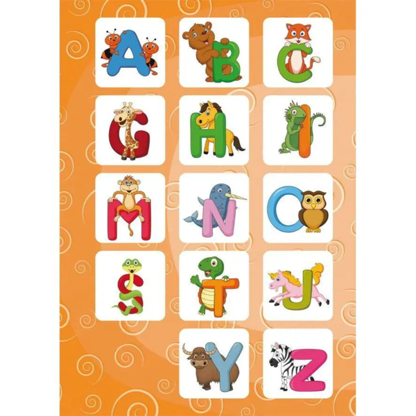 Перші розвивальні наліпки. English ABC, 65 шт - Pampik - 5