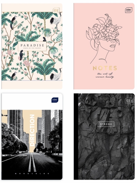 Набір зошитів Interdruk Mix, А5, клітинка, 24 листи, 8 шт. (298737-8) - Pampik