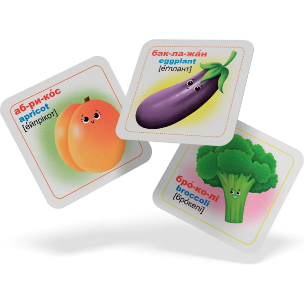 Розумні картки. Фрукти та овочі. 30 шт. (F00024742) - Pampik - 5