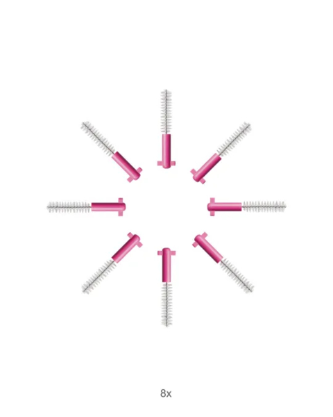 Набір змінних насадок Curaprox Prime Refill, 0.8 мм, без тримача, 8 шт. - Pampik - 3