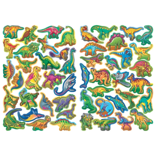 Велика книжка. Розвивальні наліпки + Розумнi завдання. Світ динозаврів (F00015537) - Pampik - 4