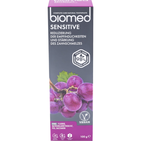 Зубна паста Biomed Sensetive Зміцнення емалі та зниження чутливості, 100 г - Pampik - 2