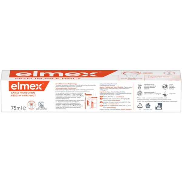 Зубна паста Elmex Захист від карієсу, 75 мл - Pampik - 4