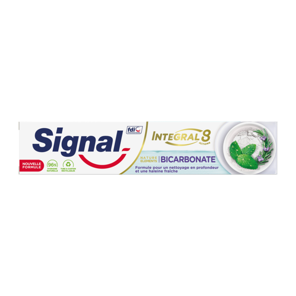Зубна паста Signal Integral 8 Natural Elements Чистота та Свіжість, 75 мл - Pampik