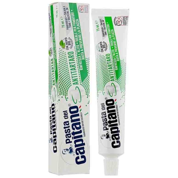 Зубна паста Pasta del Capitano Проти зубного каменю, 75 мл - Pampik