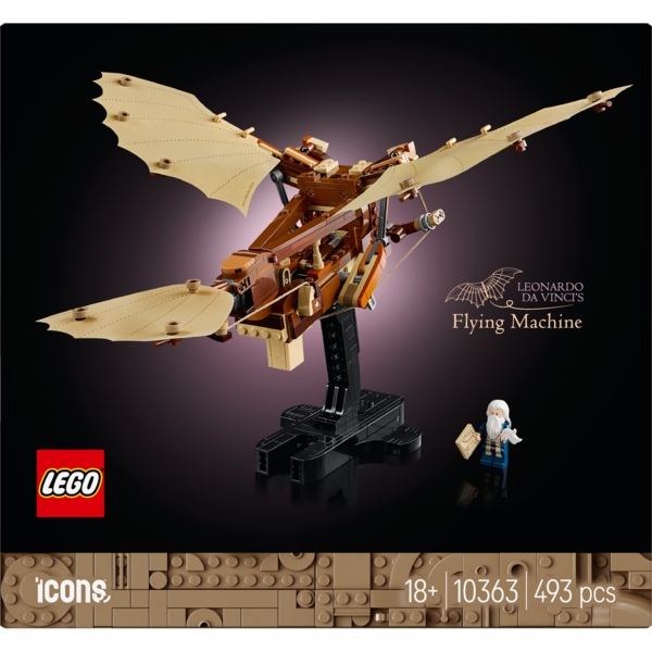 Конструктор LEGO Icons Літаюча машина Леонардо да Вінчі, 493 деталі (10363) - Pampik
