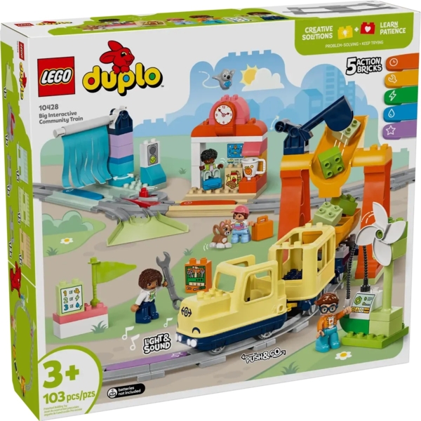 Конструктор LEGO DUPLO Великий інтерактивний громадський поїзд, 103 деталі (10428) - Pampik - 2