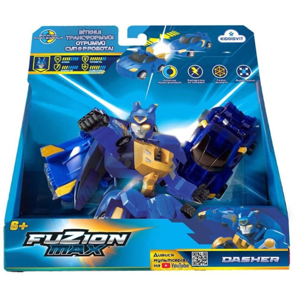 Ігровий набір машинок-трансформерів Fuzion Max Дашер (54003) - Pampik - 4