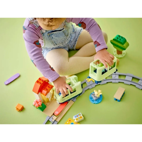 Конструктор LEGO DUPLO Інтерактивний пригодницький поїзд, 57 деталей (10427) - Pampik - 7
