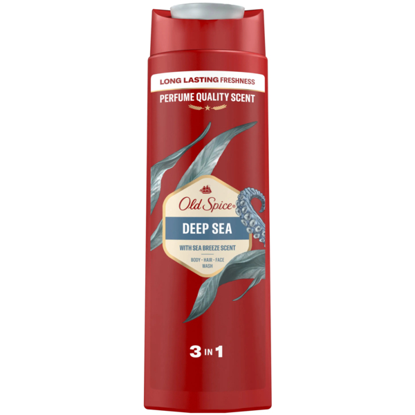 Гель для душу 3 в 1 Old Spice Deep Sea, 400 мл - Pampik