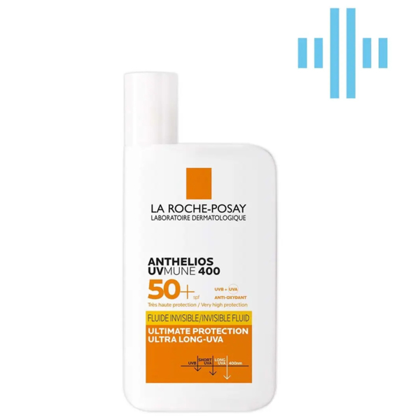 Солнцезащитный флюид La Roche-Posay Anthelios UVA 400, для чувствительной кожи лица, SPF 50+, 50 мл - Pampik
