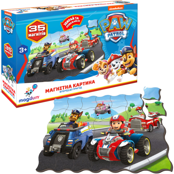 Магнітна картина Magdum Paw Patrol Щенячий патруль Веселі пригоди (ML4034-01) - Pampik