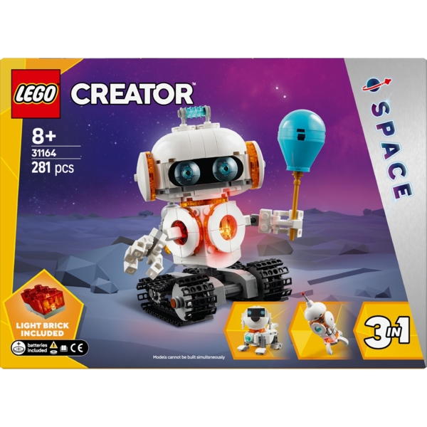 Конструктор LEGO Creator 3 v 1 Космічний робот, 281 деталь (31164) - Pampik