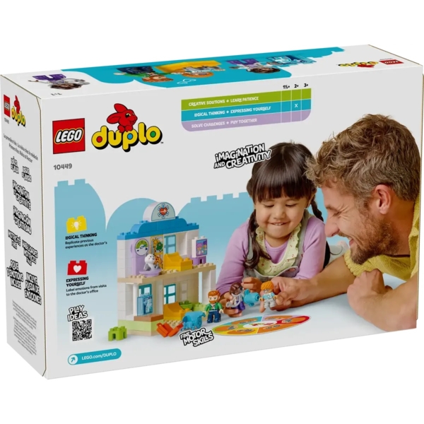 Конструктор LEGO DUPLO Town Вперше: візит до лікаря, 65 деталей (10449) - Pampik - 8