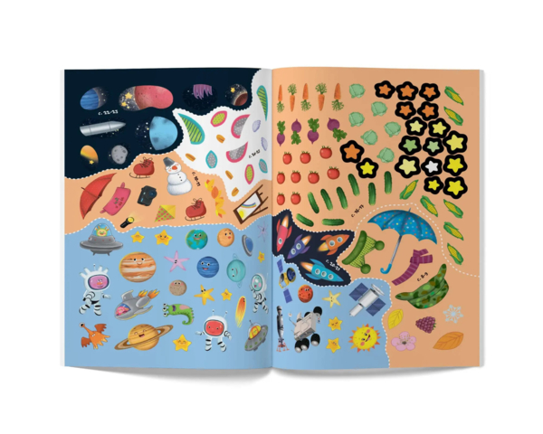 Школа чомучки. Космос, 135 розвиваючих наліпок (F00026133) - Pampik - 2