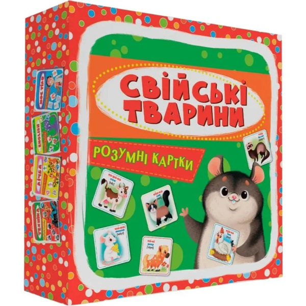 Розумні картки. Свійські тварини, 30 шт. (F00024744) - Pampik - 3