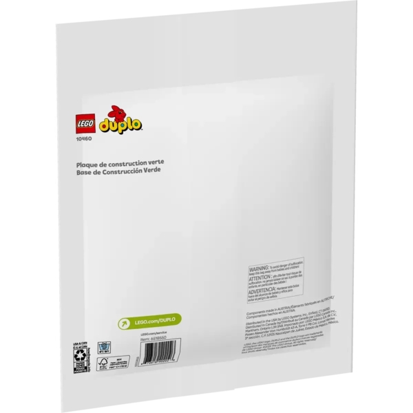 Конструктор LEGO DUPLO Classic Зелена будівельна пластина, 1 деталь (10460) - Pampik - 7