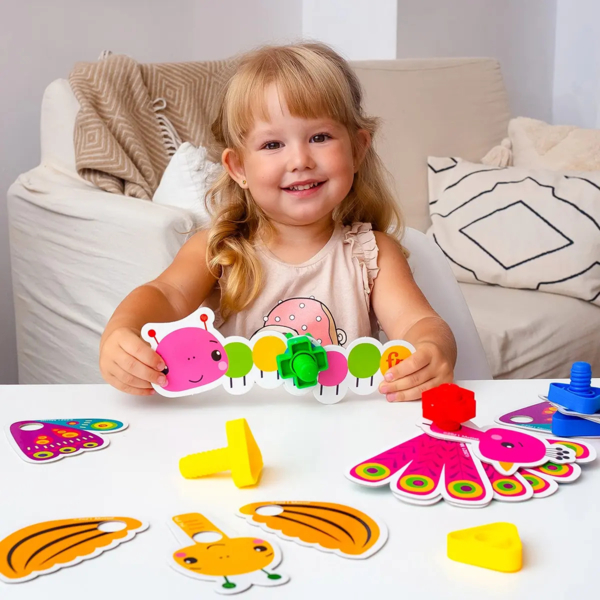 Ігра-конструктор Vladi Toys Fisher-Price Maxi-болтики, укр. мова (VT2905-23) - Pampik - 5