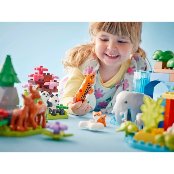 Конструктор LEGO DUPLO Town Сімейства диких тварин 3 в 1, 92 деталі (10446) - Pampik - 8