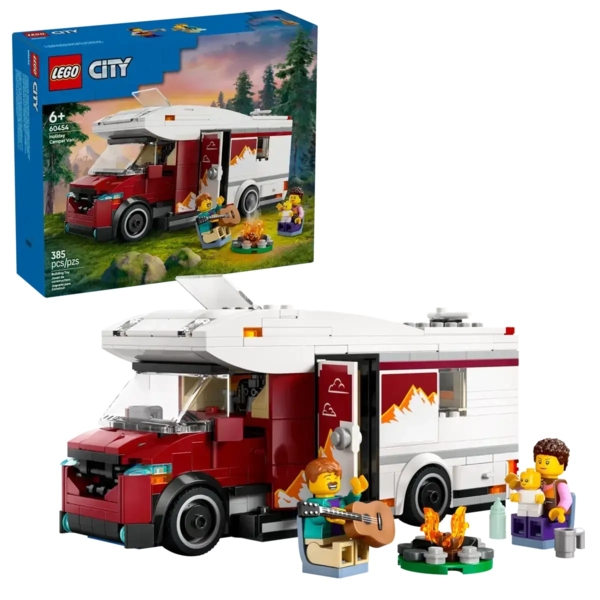 Конструктор LEGO City Пригоди у відпустці в будинку на колесах, 385 деталей (60454) - Pampik - 3