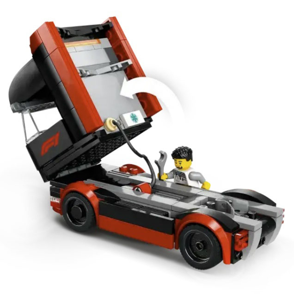 Lego City Constructor F1 вантажівка з автомобілями RB20 та AMR24, 1086 деталей (60445) - Pampik - 9