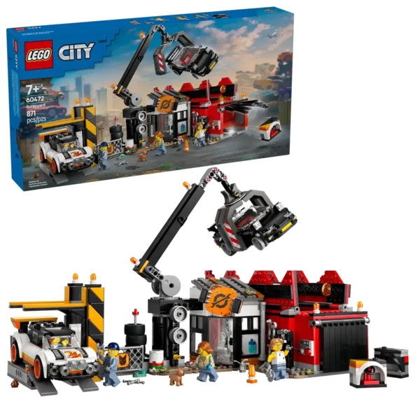 Конструктор LEGO City Звалище з автомобілями, 871 деталь (60472) - Pampik - 3