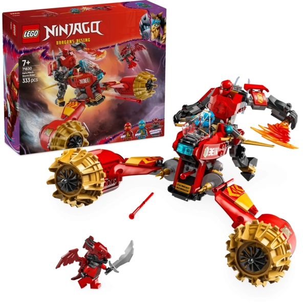 Конструктор LEGO Ninjago Штормовий робот-вершник Кая, 333 деталі (71830) - Pampik - 3
