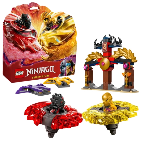 Конструктор LEGO Ninjago Бойовий набір дракона Спін-джитсу, 186 деталей (71826) - Pampik - 3