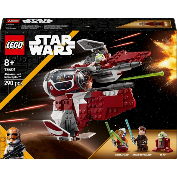 Конструктор LEGO Star Wars Джедайский перехватчик Асоки, 290 деталей (75401) - Pampik